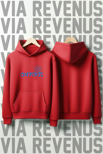 Vordevia Printed hooded sweatshirt