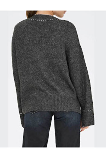 ONLY button-down sweater, gray