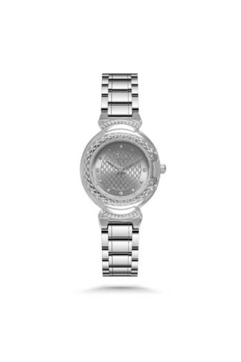catera Women's steel watch in silver color with gray dial