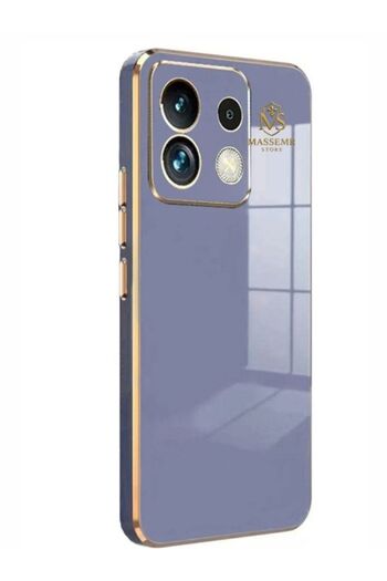 Massemr Xiaomi Redmi Note 13 Pro 5g Case Shiny Gold Foil Luxury Premium Silicone Cover Transparent Shock Protection