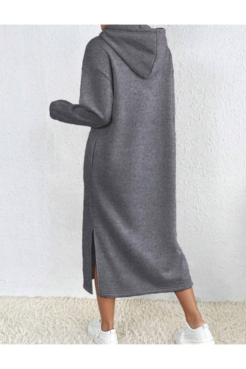 SHEIN sweatshirt dress, gray