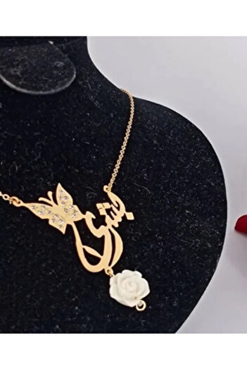 Black Season Butterfly Necklace with Stones | Gold or Silver Plated | Black Season