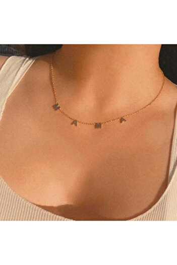 Black Season Letter Necklace Designed for You | Gold or Silver Plated | Black Season