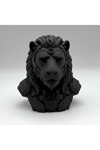 3Dprinted Cyber ​​Lion Bust