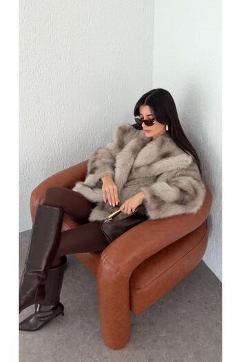 HAZELANNA Smoky Mink Premium Fur