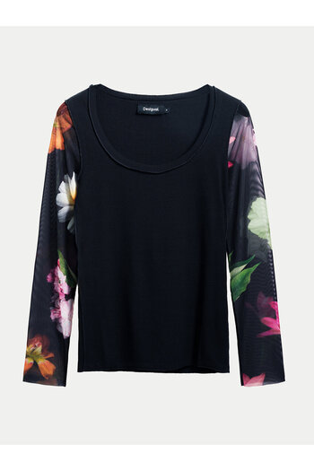 Desigual Γυναικεία Μπλούζα 25SWTK93 Μαύρη