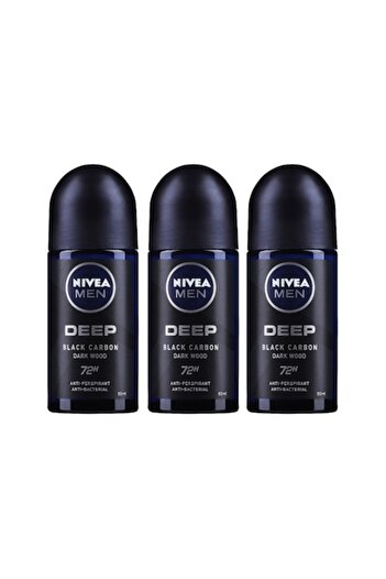 Nivea Men Set Deodorant Roll-On Men Deep Darwood Nivea Deo 3 Pieces x 50ml