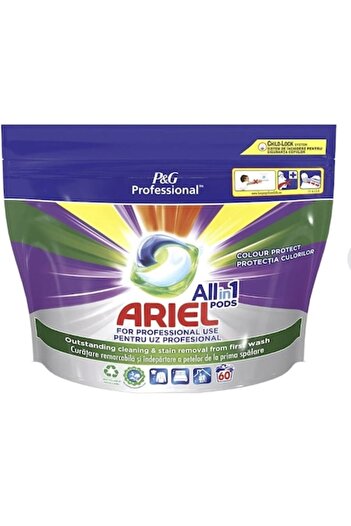 Ariel All in One PODS Color laundry detergent capsules, 60 washes