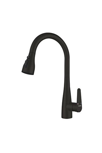 Fause Spiral Sink Faucet Pull down 3 Function Black Kte125-B