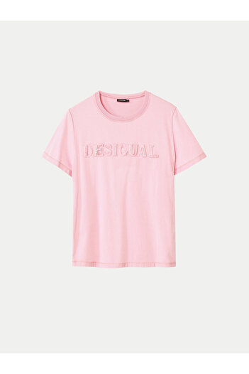 Desigual Γυναικείο T-Shirt 24WWTK24 Ροζ