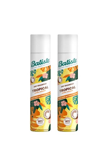 Batiste Set 2 x Dry Shampoo Tropical, 200 ml