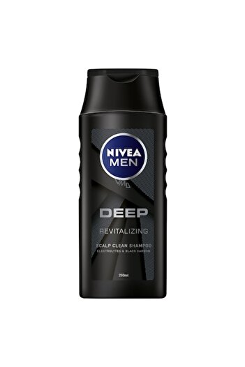 NIVEA Set 3 x Sampon Men Deep pentru Toate Tipurile de Par, 250 ml