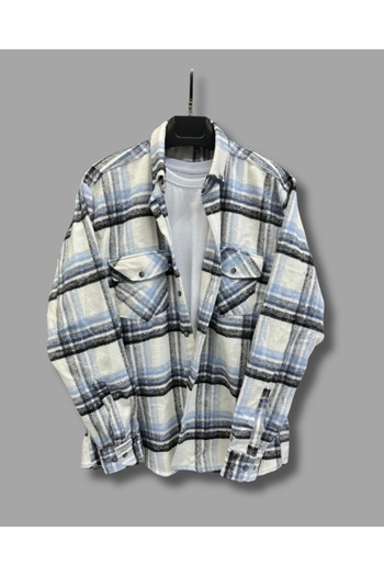 ATİLLA ÖZER Regular Fit Classic Fit Lumberjack Fabric Double Pockets Flap Pockets Button Closure