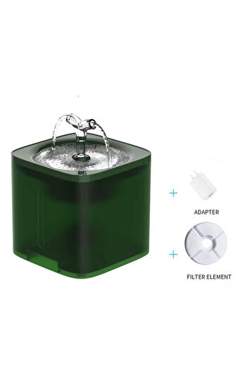 AMYMAT Automatic Water Fountain 2L for Cats and Small Dogs with Motion Sensor