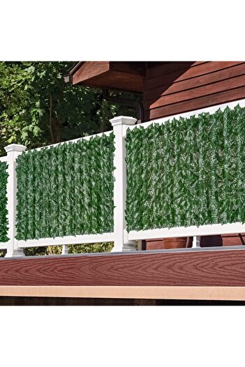 Naimeed Company Gard verde artificial, Naimeed D4959, Iedera, paravan pentru balcon, terasa si gard, Verde, 100x300c
