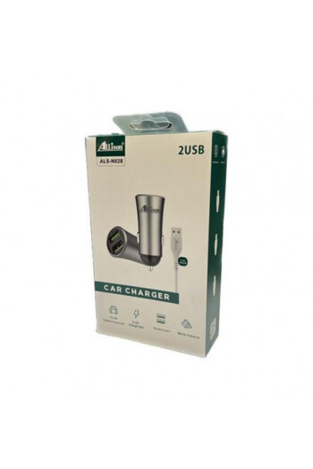 ALLİSON Auto Charger ASL-N 028 2 USB + Cable IPH 1M