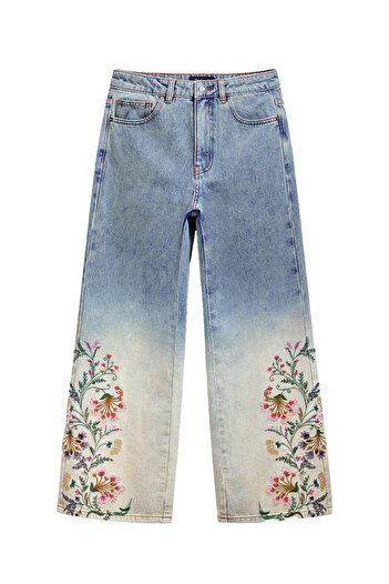 Desigual Γυναικείο Τζιν 25SWDD01 Μπλε