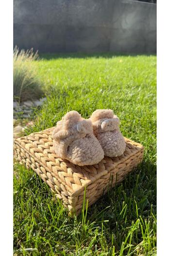 BabyDia Lamb Fabric Non-Slip Sole Booties