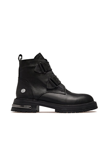 Mammamia Γυναικείες μπότες από γνήσιο δέρμα Casual Boots 25k D25kb-8175 Z Μαύρο