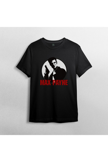 Pixxa Max Payne Unisex 100% Cotton Crew Neck T-Shirt Model 1
