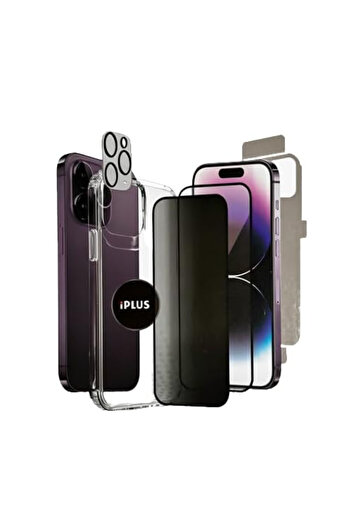 Mazen Store Telecommunications iPLUS - Complete Protection Package for iPhone - Maximum Protection for Your Device - 14 Pro