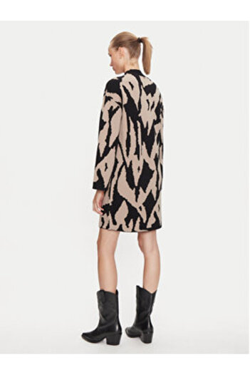 Vero Moda Γυναικείο Πλεκτό Φόρεμα 10311362 Μπεζ