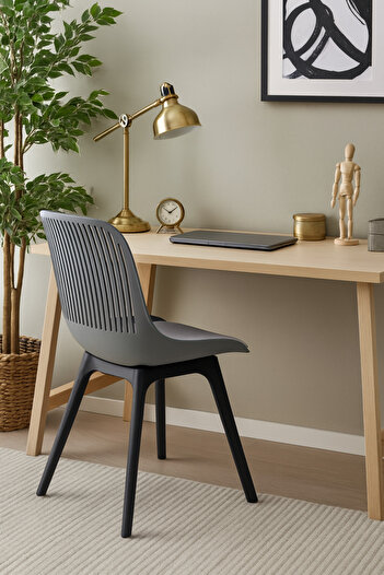 MARINO Single plastic chair 81X45X45 cm - Grey
