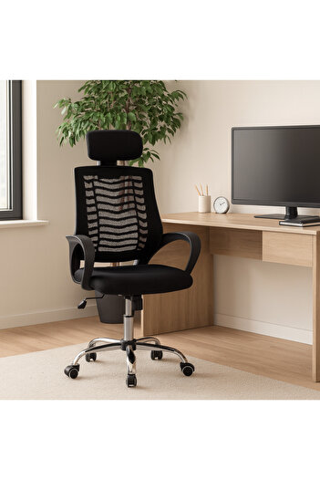 MARINO Swivel Office Chair 120X50X60 cm - Black
