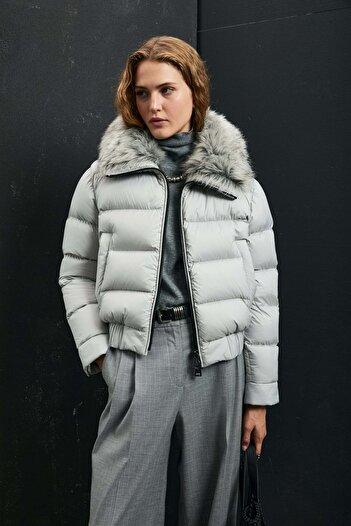 Lufian 122120041 Daisy Goose down Women's Coat Gray