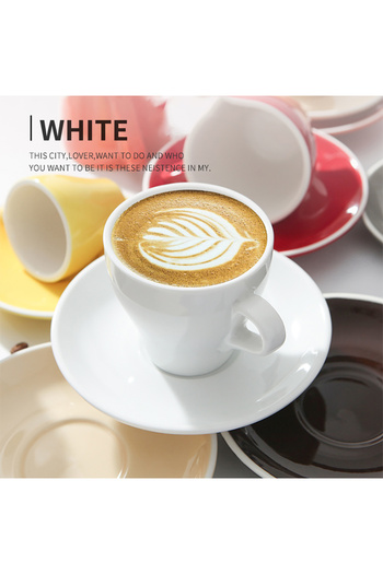 sharpdo 90 mL glazed coffee cup and dish