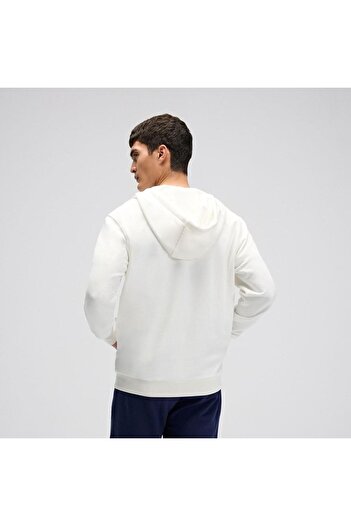 Ellesse Em581-Of Zippered Hooded Men's Sweatshirt - Off White