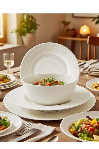 Trust Pro Trust 16-Piece Porcelain Dinner Set White