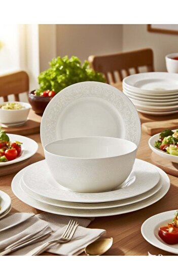 Trust Pro Trust 32-Piece Porcelain Dinner Set White