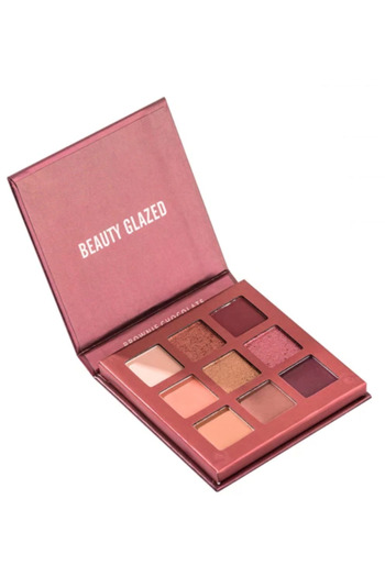 No branded Pigmented Eyeshadow Palette, Main Shade Brownie, Shimmer, Matte, Metallic, Glossy