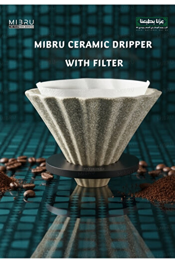 MIBRU 9Pcs V60 Drip Coffee Set with Kettle, Grinder, Server, Dripper & Filters for Coffee Lovers