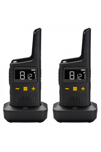 Motorola Two-way radio station XT185, 16 channels, 446.00625 - 446.19375 MHz, black, 2 pieces