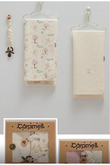 ByBest Beauty Caramell Muslin and Combed Cotton Blanket Set of 3