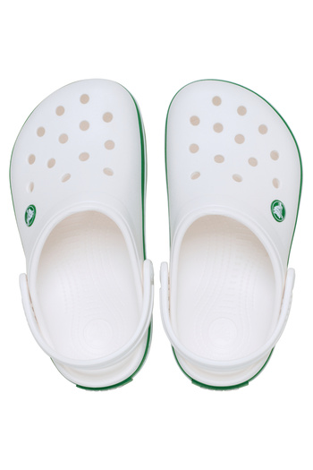 Crocs White Crocband Children's Slippers