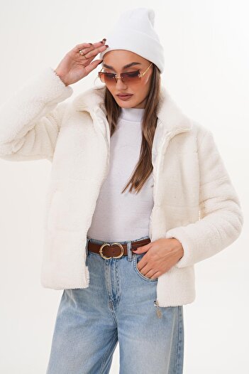 ŞİMAL Women's Plush Coat 255117 -