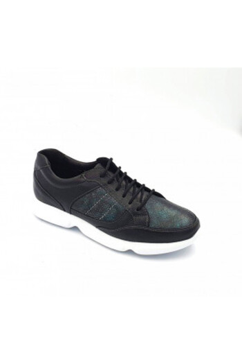 Cyclop Women's Leather Sport Shoes Anda Black