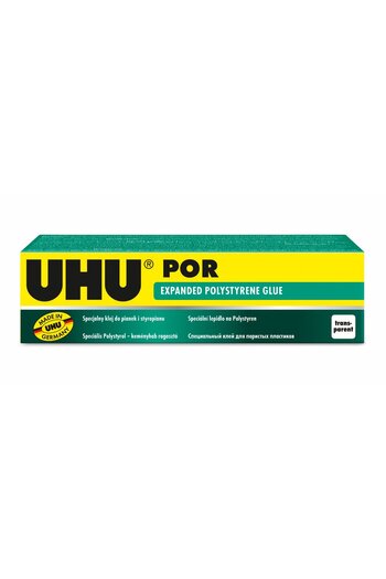 Uhu POR Styrofoam 50 ml Expanded Polystyrene Glue, Yellow/Green