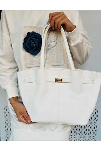 VESSARA New Season Most Popular Women's Large Size Faux Leather Shopier Hand Shoulder Bag