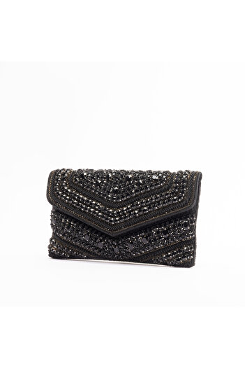 crystalicious Naomi Elegant Clutch With Glass Beadwork For Elegant Evenings Out