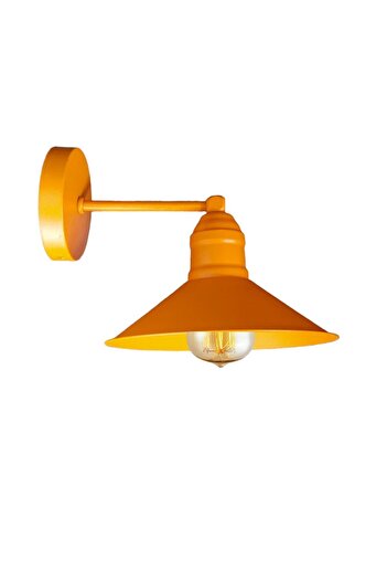 Uçar Retro Rustic Modern Style Black Orange Green Metal Cafe Bedroom Architectural Wall Sconce