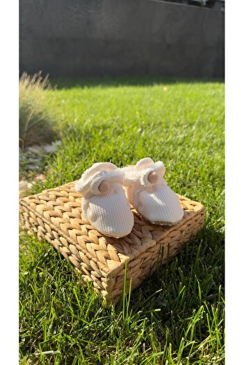 BabyDia Waffle Fabric Non-Slip Sole Booties