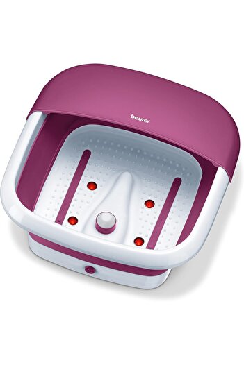 Beurer Foot Spa with Vibration and Bubble Massage | Foldable Foot Bath with Pumice Stone for Water C