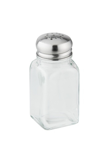 FACKELMANN Recipient pentru condimente, 46874, inox + sticla, transparent, 9.5 cm