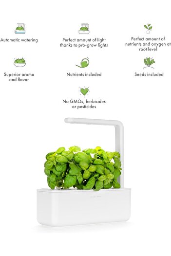 Click and Grow & Smart Garden 3 Basil Plant Pod, White