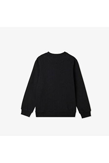 Lacoste Children's Crew Neck Black Sweatshirt