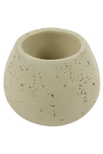 KADDA Bathroom cup for personal hygiene, Rock BPO-0573 C, polyresin, stone finish, 11 x 8 cm